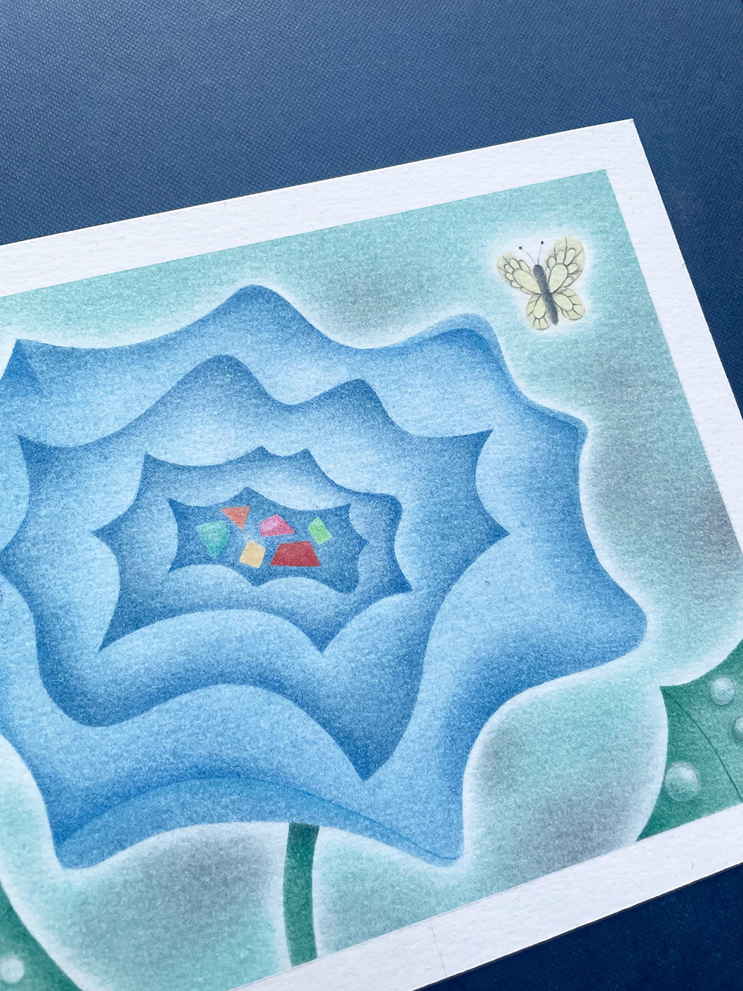 Rosier bleu | Original drawing - Image 2