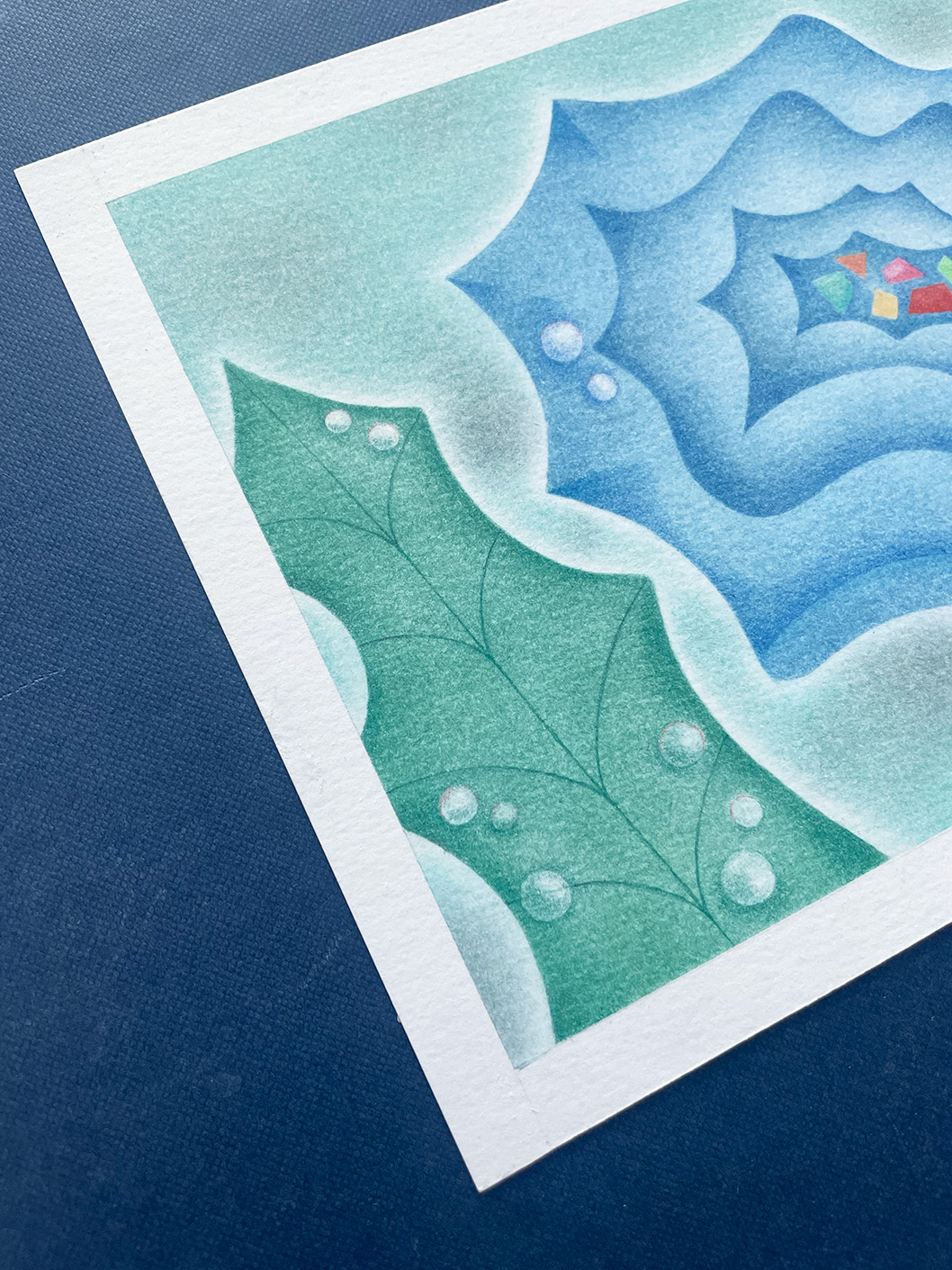 Rosier bleu | Original drawing - Image 3