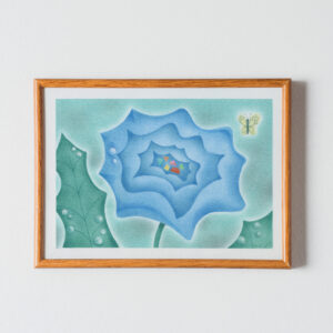 Rosier bleu | Original drawing